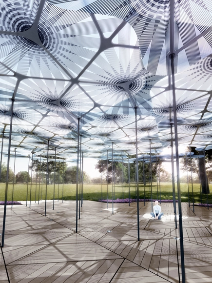 Amanda Levete's MPavilion Inspired by Forest Canopy - Featured Image
