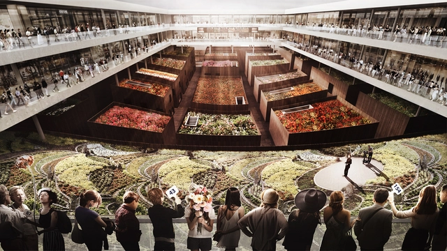 KAMJZ公布了可持续的瑞昌花卉市场设计 - 市场