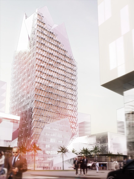Morphosis Architects diseña nueva torre financiera en Casablanca - Arquitectura Comercial