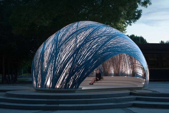 ICD/ITKE Research Pavilion 2014-15 / ICD/ITKE University of Stuttgart - Temporary Installations, Garden, Facade, Arch