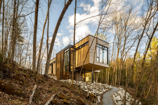 Val-des-Monts 度假小屋 / Christopher Simmonds Architect - 别墅室内