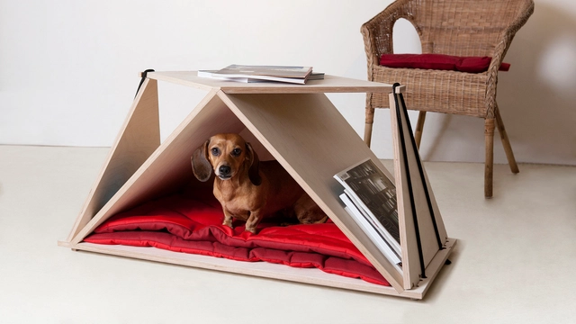 Casa de Mascotas y Mesa Nidin / Fabbricabois - Imagen Principal
