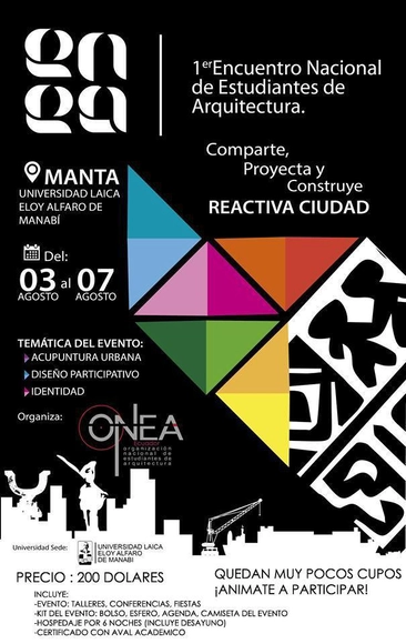 Encuentro Nacional de Estudiantes de Arquitectura (ENEA) / Manta, Ecuador - Imagen Principal