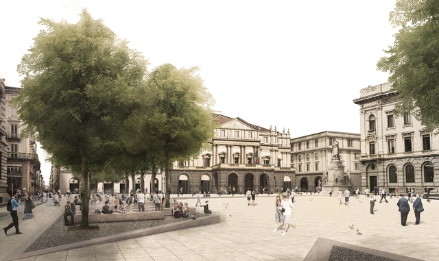 Milán: propuesta de Cristián Undurraga obtiene el 3er lugar en el concurso para la Piazza della Scala - Imagen Principal