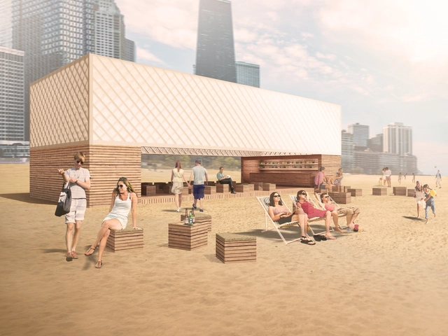 Bienal de Arquitetura de Chicago divulga os vencedores do concurso para o quiosque da orla - Imagem de Destaque