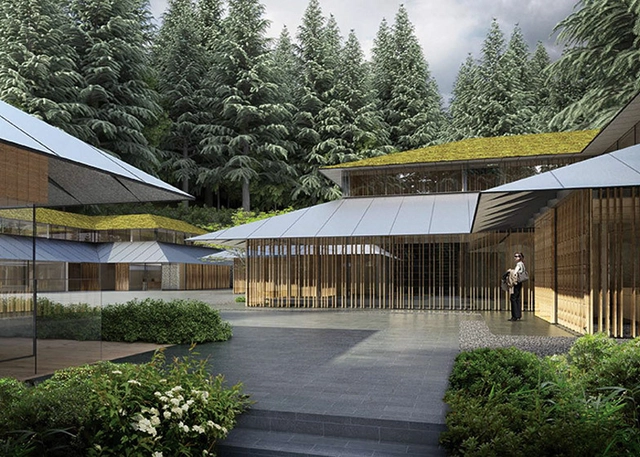 Kengo Kuma diseña "Villa Cultural" para el jardín japonés de Portland - Imagen Principal