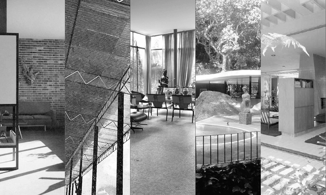 Clássicos da Arquitetura: Cinco Casas dos anos 50 - Casas, Porta, Fachada, Corrimão, Cadeira, Mesa