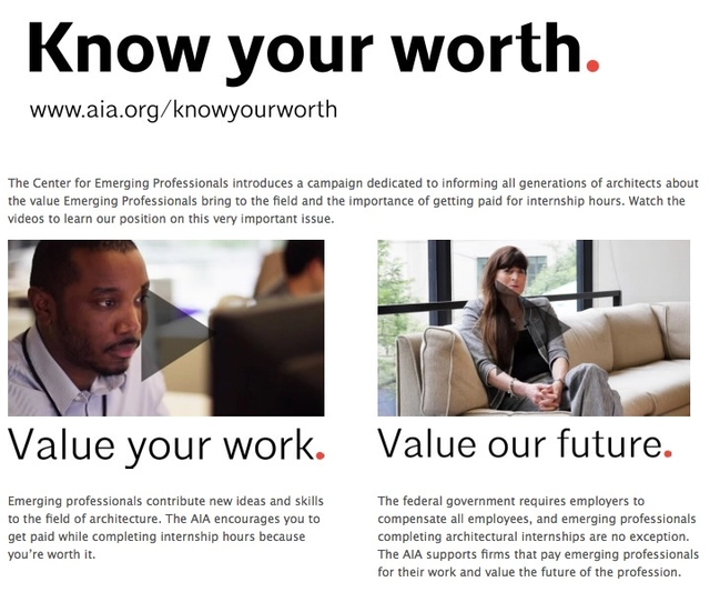 AIA Launches Campaign Against Unpaid Internships  - Featured Image