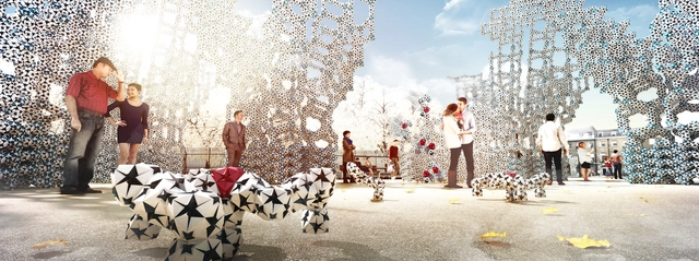 Self-Aware Nanobots Form Futurist Megastructures in this Thesis Project from the AA - Featured Image
