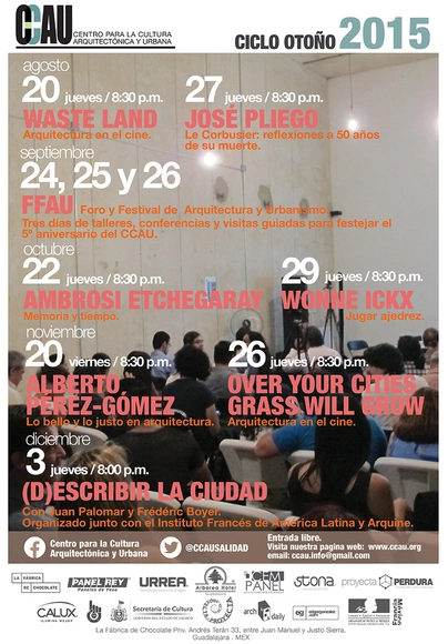 Ciclo Otoño 2015 del CCAU / Guadalajara - Imagen Principal