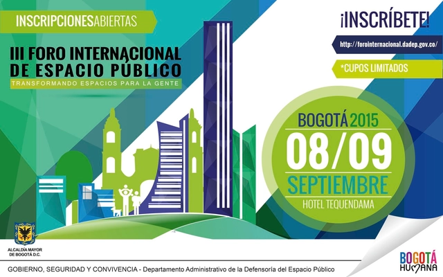 III Foro Internacional de Espacio Público / Bogotá - Imagen Principal