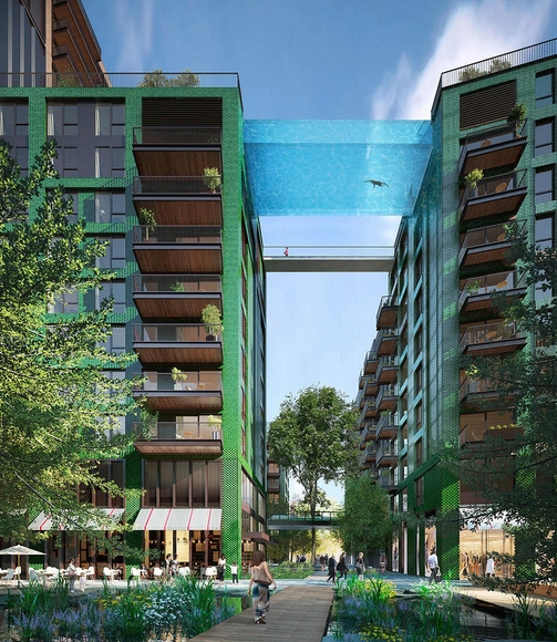 Arup presenta 'Sky Pool', una piscina suspendida a 35 metros de altura - Imagen Principal
