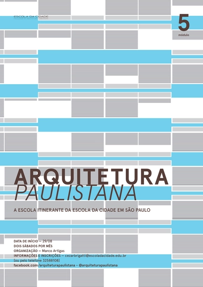 Curso Livre da Escola da Cidade / “Arquitetura Paulistana - Módulo 5" - Imagem de Destaque