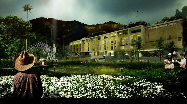 David Delgado Arquitectos, tercer lugar en concurso del futuro Museo Nacional de la Memoria de Colombia - Museo, Jardín