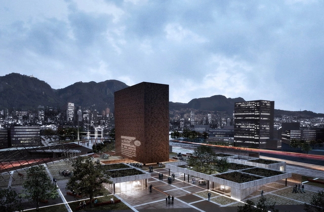 Taller Síntesis + Lina Florez, segundo lugar en concurso del Museo Nacional de la Memoria de Colombia - Museo, Fachada, Urbano