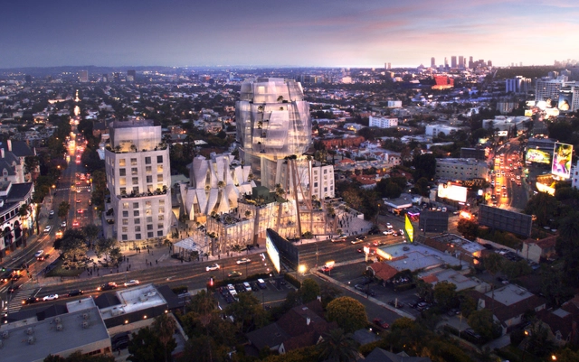 Frank Gehry divulga imagens de seu novo projeto em "Sunset Strip", Califórnia  - Imagem de Destaque
