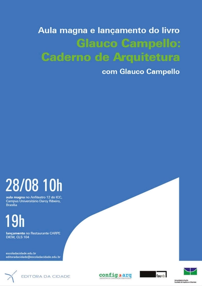 Lançamento do livro "Glauco Campello: Caderno de Arquitetura", na UnB - Imagem de Destaque