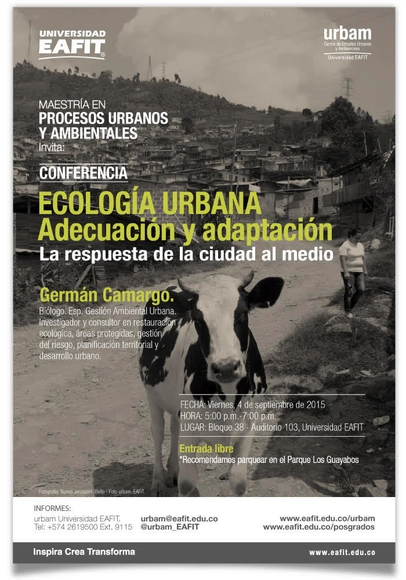 Conferencia "Ecología Urbana - Adecuación y Adaptación" Germán Camargo / Medellín - Imagen Principal