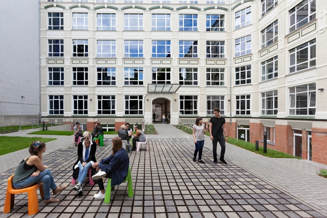 G27 CIEE Global Institute / Macro Sea - Adaptive Reuse, Courtyard, Facade