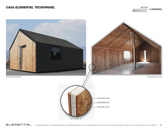 Casa ELEMENTAL Tecnopanel: una alternativa eficiente a la vivienda de emergencia - Imagen Principal