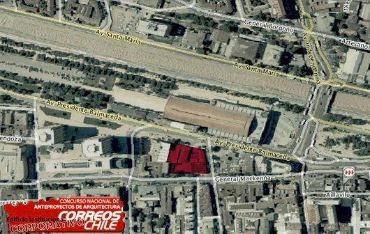 Concurso Anteproyecto Edificio Institucional de Correos de Chile - Imagen Principal