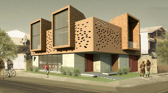 Primer Lugar Concurso Vivienda Unifamiliar de Ladrillo / ATELIER LIMA - Imagen Principal