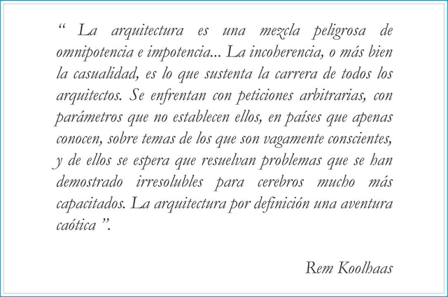 Frases IV: Rem Koolhaas - Imagen Principal
