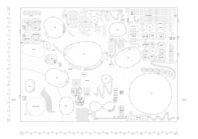 En construcción: Rolex Learning Center. Ecole Polytechnique Federale de Lausanne, SANAA - Arquitectura Educacional