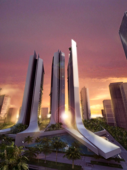 Nebula en Madinar Al Arab, Dubai / A-CERO - Rascacielos