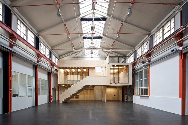 Estrutura de madeira em Launchlabs / Stereo Architektur - Reabilitação