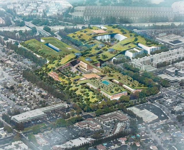 Rafael Viñoly diseña la cubierta verde más grande del mundo en antiguo centro comercial de California - Imagen Principal