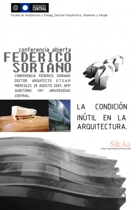 Charlas: Federico Soriano, Rodrigo de la Cruz - Imagen Principal