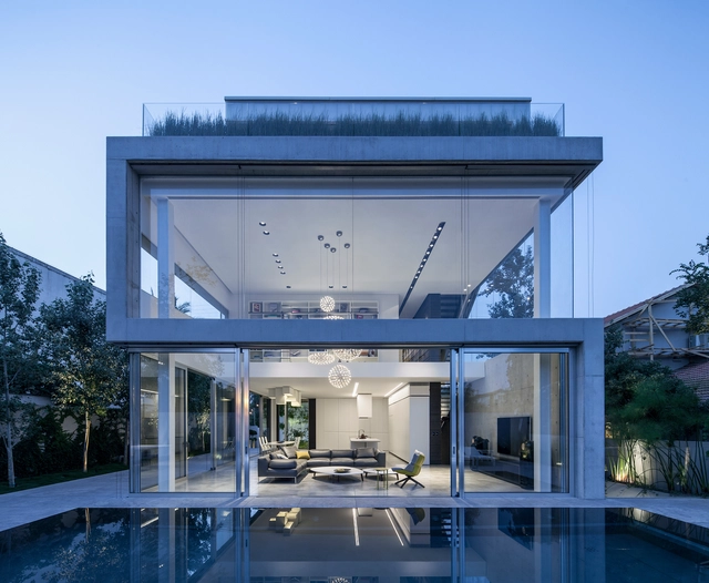 Um Corte Concreto / Pitsou Kedem Architects - Casas