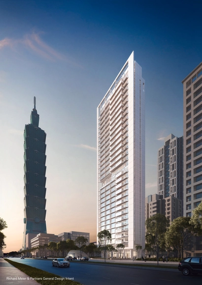 Comienza construcción de rascacielos diseñado por Richard Meier en Taipei - Residencial