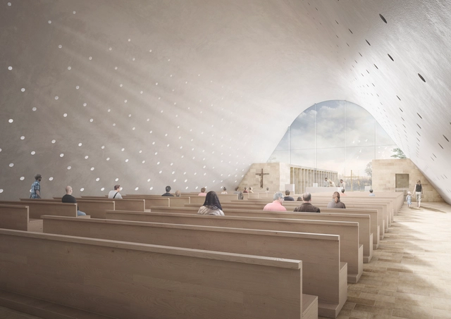 Andrea Maffei Architects' Entry to Cinisi Church Competition is Full of Iconography -          Churches, Arch