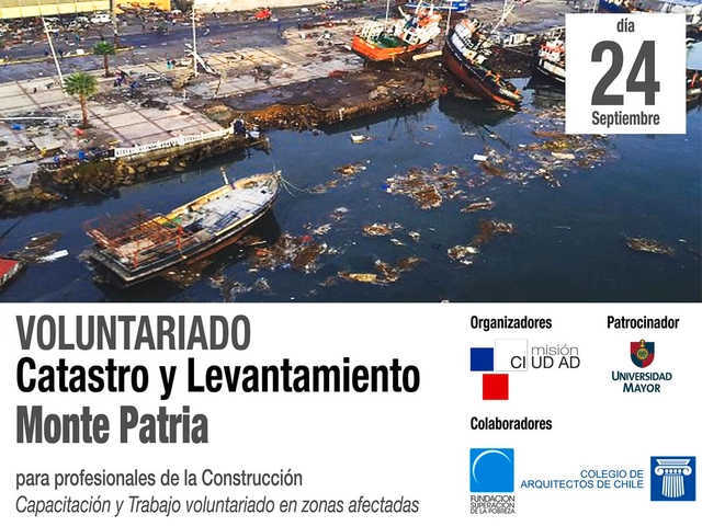 Charla informativa sobre voluntariado: catastro y levantamiento en Monte Patria / Santiago - Imagen Principal