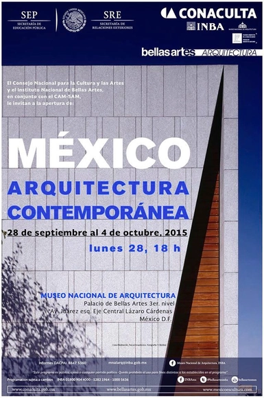 Muestra 'México, Arquitectura Contemporánea´ / Ciudad de México - Imagen Principal