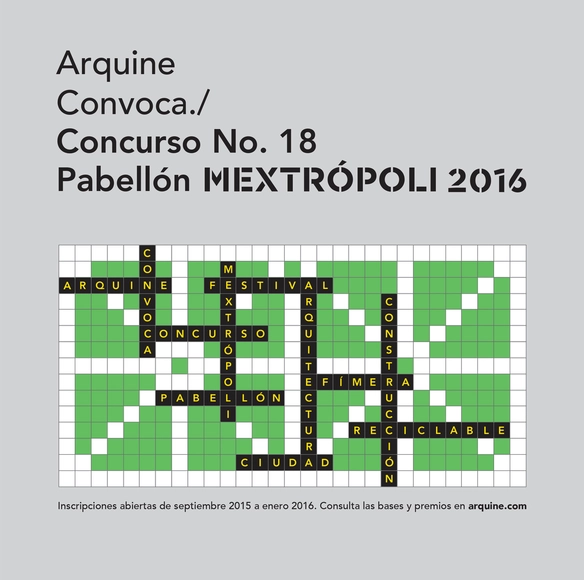 Open Call: Arquine Launches Competition to Design the 2016 MEXTROPOLI Pavilion  - Featured Image