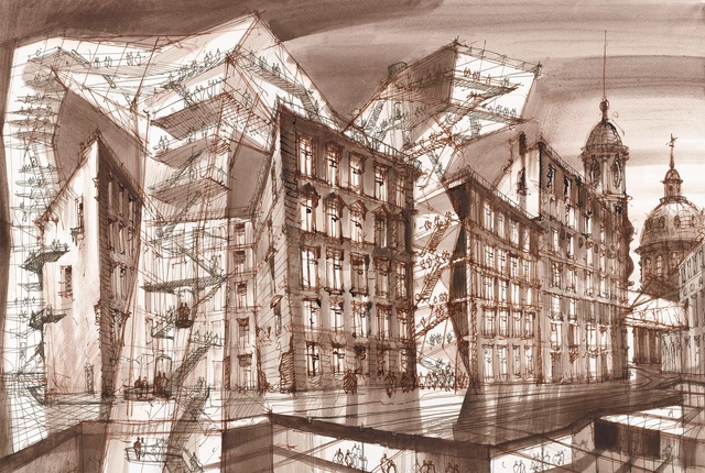 Exhibition: Glazing the Future: Sergei Tchoban’s Architectural Fantasies - Featured Image