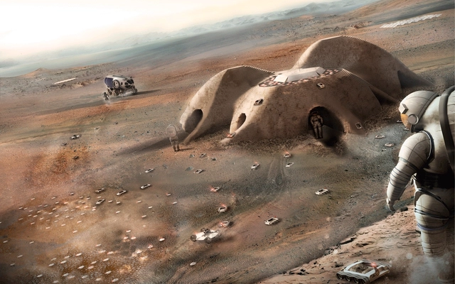Foster + Partners entre os 30 finalistas do concurso para construir uma base em Marte - Imagem de Destaque