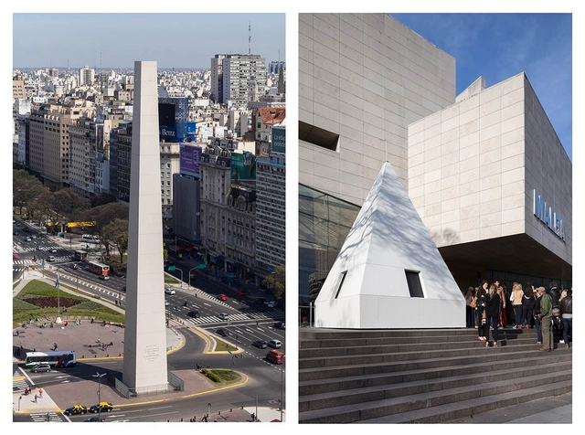 La punta del Obelisco de Buenos Aires se traslada al MALBA / La democracia del símbolo por Leandro Erlich - Arte Y Arquitectura