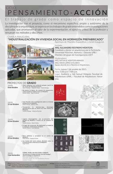 Charla: "Industrialización en Vivienda Social en Hormigón Prefabricado" Alejandro Restrepo /  Medellín - Imagen Principal
