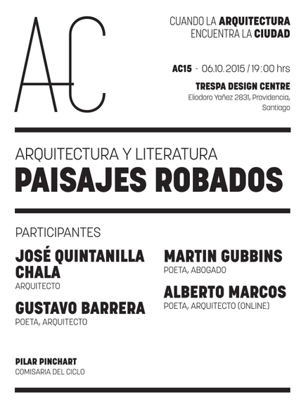 Arquitectura y Literatura: 'Cuando la Arquitectura Encuentra la Ciudad' / Santiago  - Imagen Principal