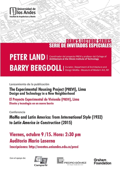 Dean's Lecture Series: Peter Land - Barry Bergdoll / Bogotá - Imagen Principal