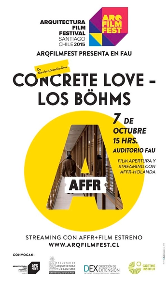 ARQFILMFEST en la FAU: Inauguración y Estreno de 'Concrete Love - Los Böhms' / Santiago - Imagen Principal
