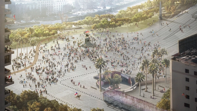 Lyon Bosch + Martic arquitectos y Groundlab ganan concurso internacional para rediseñar eje Alameda-Providencia - Transporte
