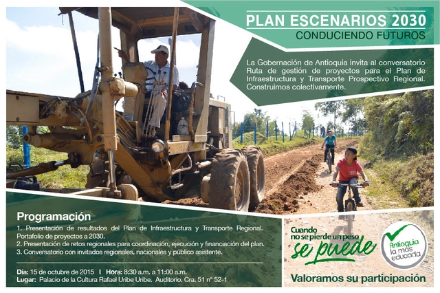  Conversatorio Plan de Infraestructura, Transporte y Movilidad para Antioquia 2030 / Medellín - Imagen Principal