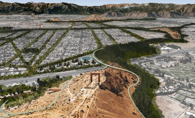 'Quipus verdes: entrelazando naturaleza y sociedad', segundo lugar en Concurso Cerros Isla: Corredor Verde San Bernardo  - Paisaje Y Arquitectura, Costa