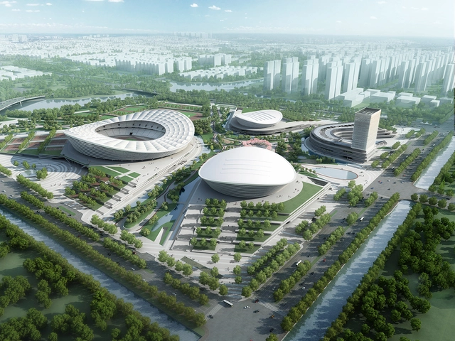 苏州工业园区体育中心开工建设 - 体育馆
