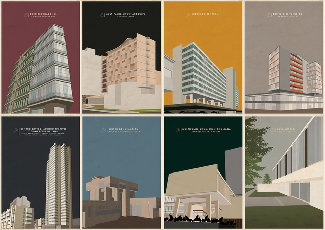 Arte y Arquitectura: Ilustraciones de Arquitectura Moderna Peruana por RAAM Atelier - Imagen Principal